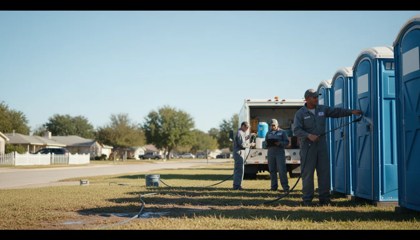 Long-Term Portable Toilet Rental in Hallsville, TX near me